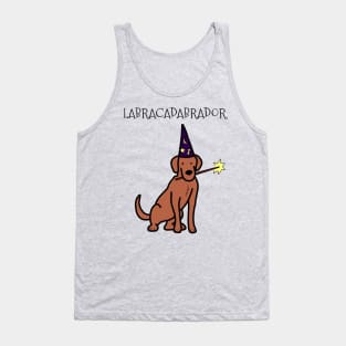 Labracadabrador Wand Retriever (Chocolate Lab) Tank Top